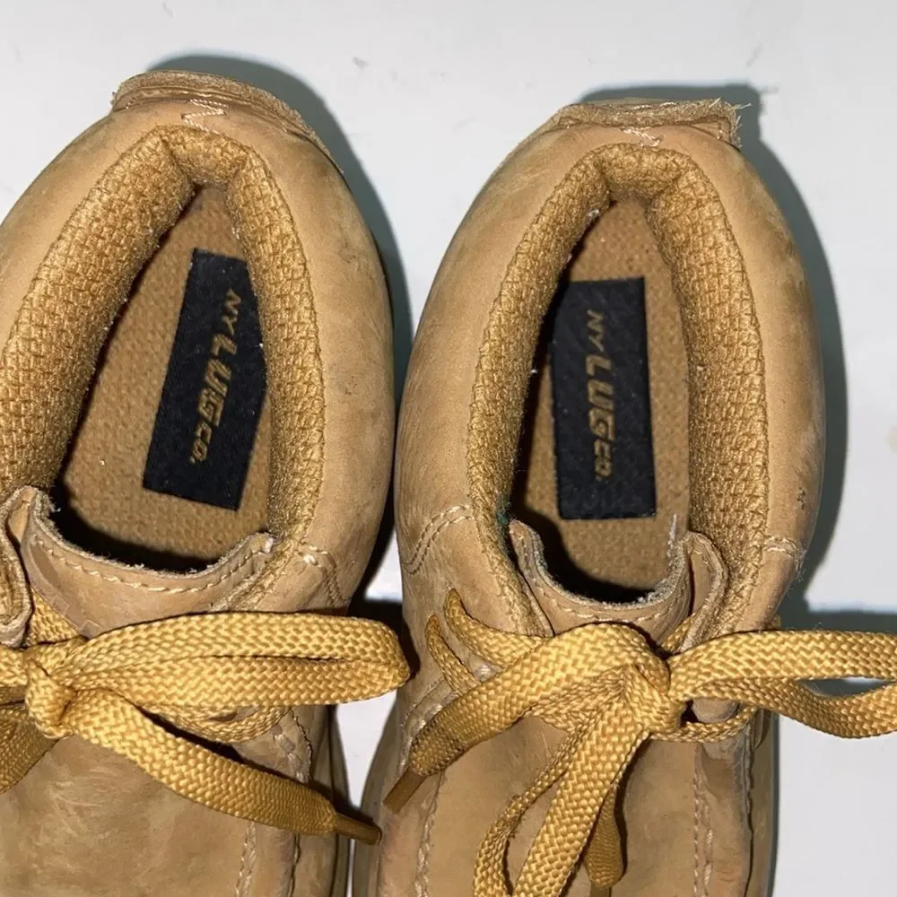 Tan Moccasin Shoes with Classic Design Kids Size 10C